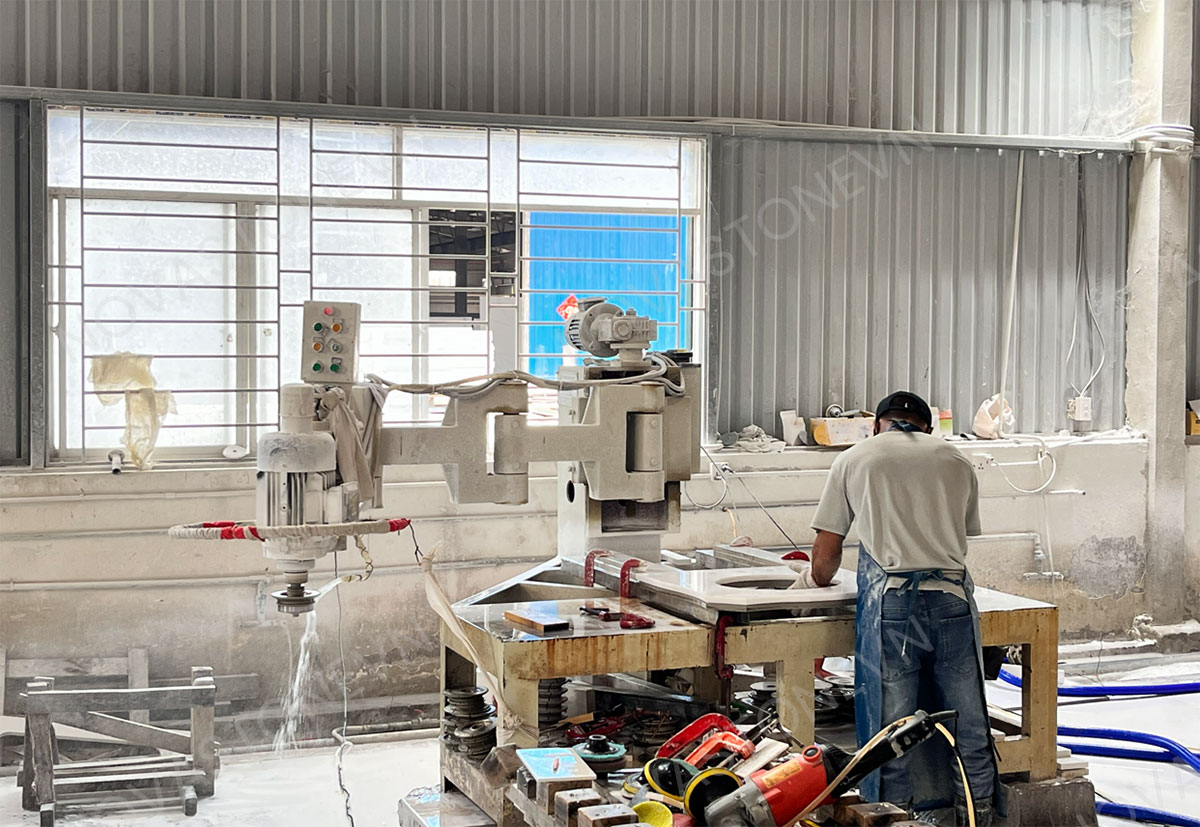 nova Stone Edge Profiling Router Machines allow us to support a wide range of edge treatments for both residential and commercial projects.