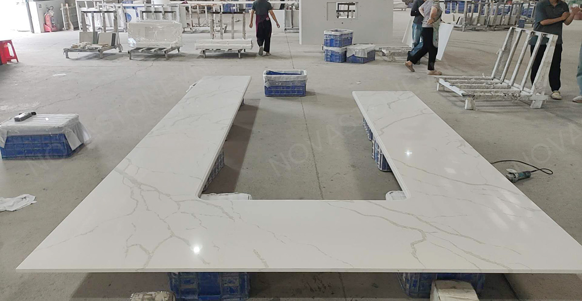 Luxury kitchen countertops and oversized islands