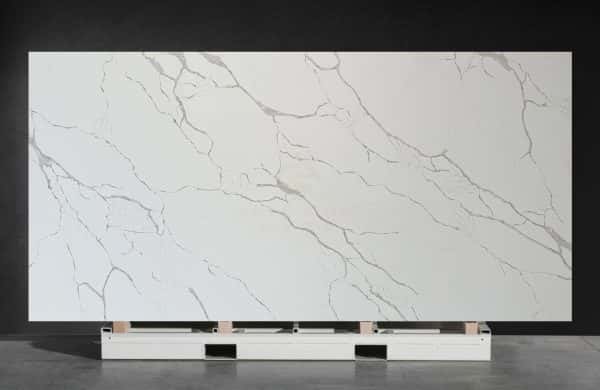 NV893 Quartz Slab Gray Vein Artificial Quartz Stone for Commercial Project Stores