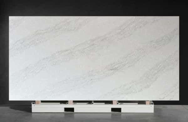 NV602 Carrara Twill Veins Quartz Kitchen Island Countertops Slab Made in Vietnam