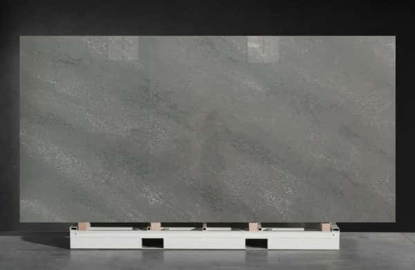 NV728 Carrara Floral Twill Texture Kitchen Top Countertop Cement Concrete Grey Quartz Slab
