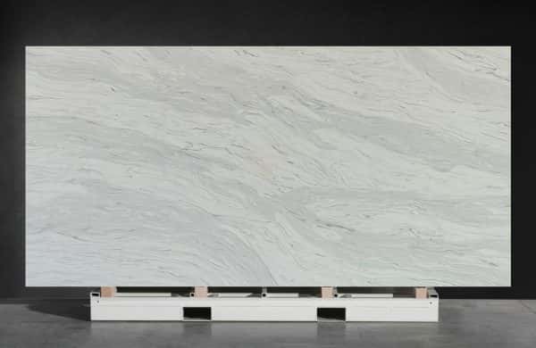 NV1027 Antimicrobial Quartz Carrara White Artificial Jumbo Size Quartz Stone Slabs