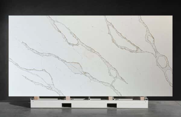 NV1000 Calacatta Gold Nonporous Artificial Quartz Stone Slabs Good Price