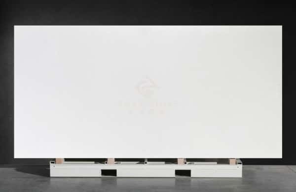 NV376 Tiny Granular 1-2mm Artificial Quartz Stone White Kitchen Island Countertop Slab