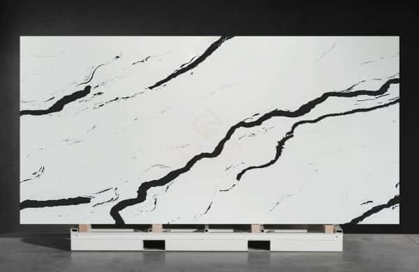 NV1001 Made in VN Multifunctional Panda White Artificial Quartz Stone Slab Wholesale