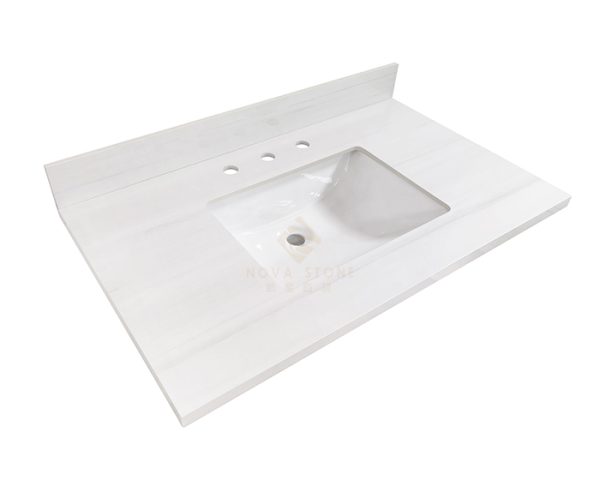 37" Made in Vietnam Customized Bathroom Sintered Vanity Top