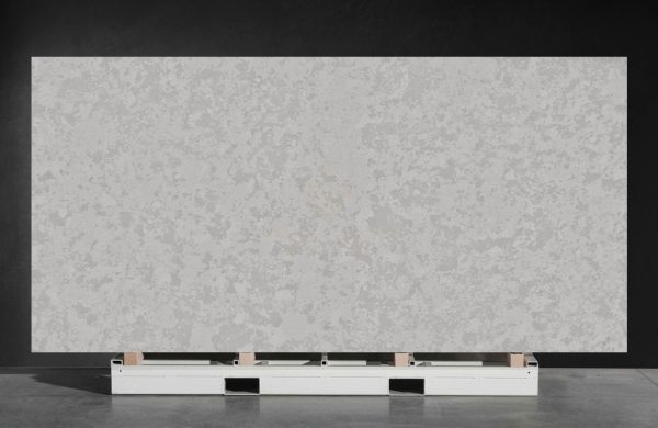 NV2001 Matt Grey Carrara Floral Prefabricated Quartz Kitchen Countertops Slab Price Per Square Foot